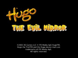 Hugo The Evil Mirror title screen for Playstation